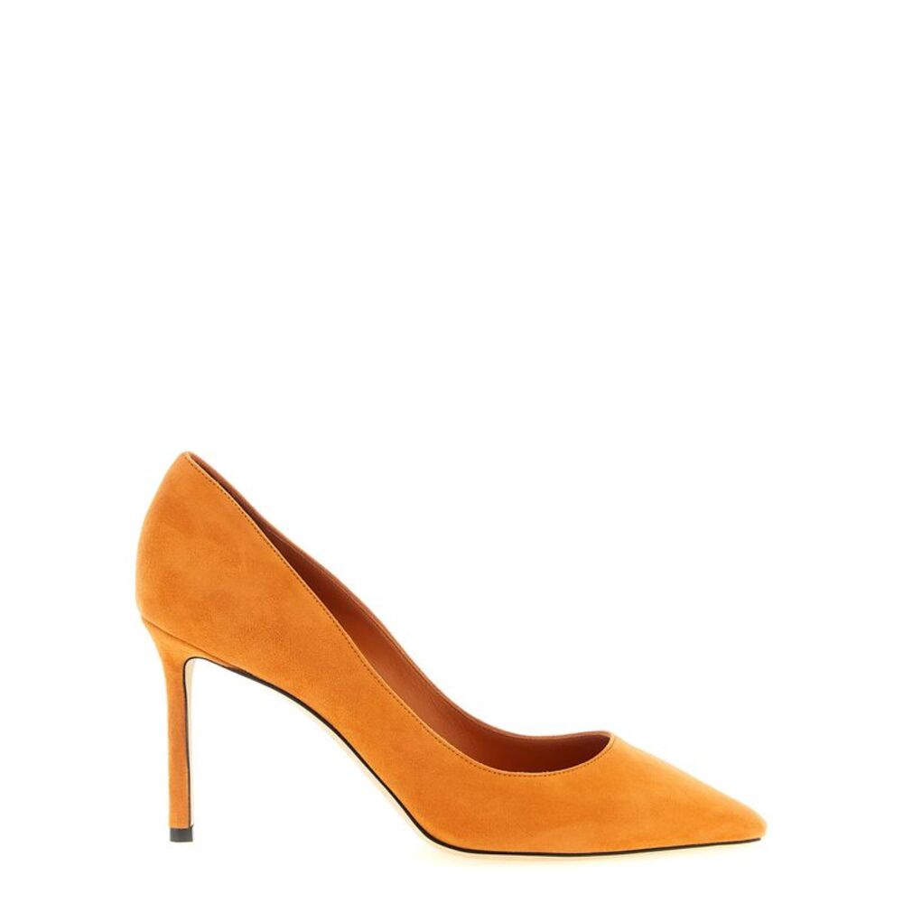 Jimmy Choo Orange Leather High Heel Women's Pumps